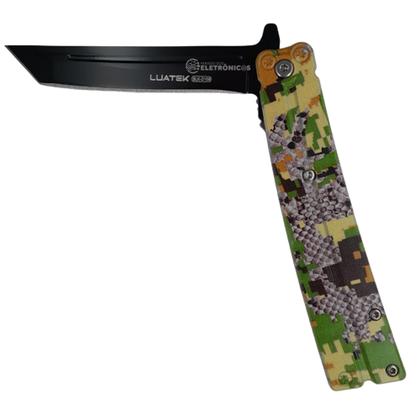 Imagem de Canivete com Lâmina Inox 10,1cm, Trava de Segurança e Capinha SLKD113 SLKD109