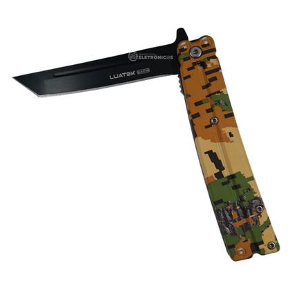 Imagem de Canivete com Lâmina Inox 10,1cm, Trava de Segurança e Capinha SLKD113 SLKD109