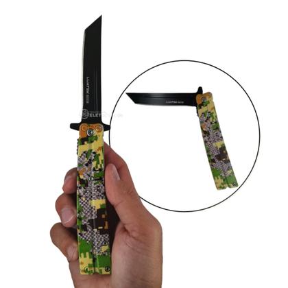 Imagem de Canivete com Lâmina Inox 10,1cm, Trava de Segurança e Capinha SLKD113 SLKD109