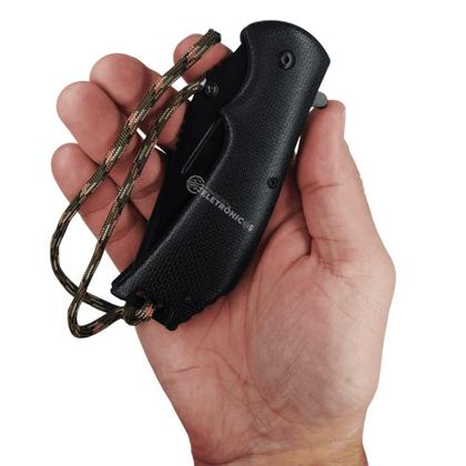 Imagem de Canivete Militar Semi Automático Camuflado Pederneira Dobrável SLKD05PR