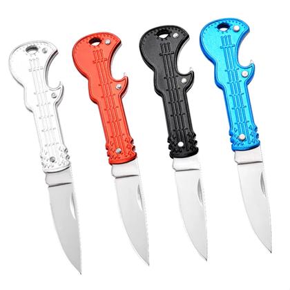 Imagem de Canivete Multifuncional Chaveiro Guitarra com Abridor e Lâmina Dobrável SLKD85