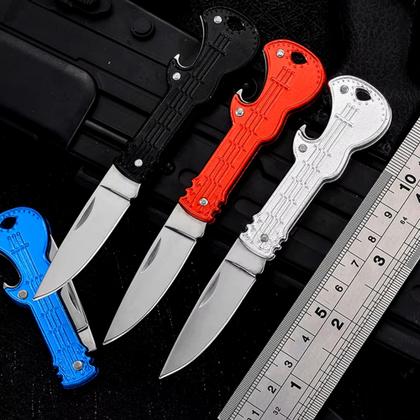 Imagem de Canivete Multifuncional Chaveiro Guitarra com Abridor e Lâmina Dobrável SLKD85