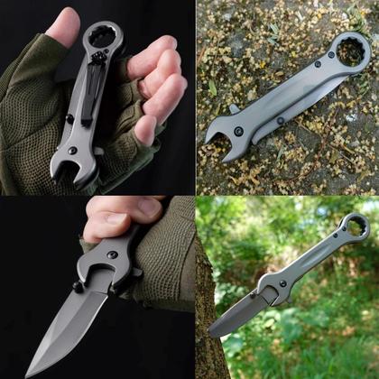 Imagem de Canivete Multifuncional Compacto com Lâmina de 7,5cm e Ferramentas Adicionais P/ Conveniência SLKD72