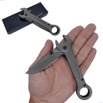 Imagem de Canivete Multifuncional Compacto com Lâmina de 7,5cm e Ferramentas Adicionais P/ Conveniência SLKD72