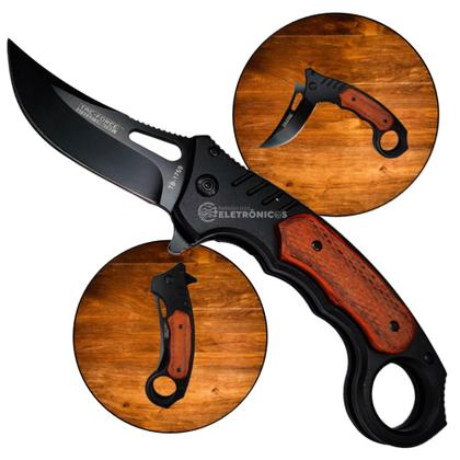 Imagem de Canivete Resistente Aço Inox Trava Ideal Para Bolso Para Presente TB1759 TB1716 1733 TB1714 TB1715