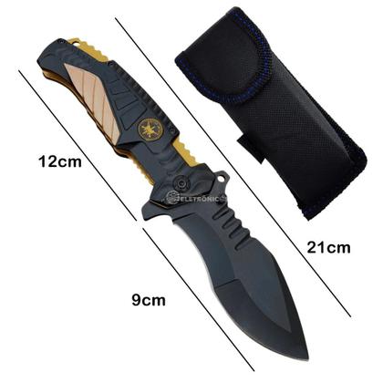 Imagem de Canivete Tático Militar Resistente, Leve e Ideal para Uso Diário e Aventura SLKD23