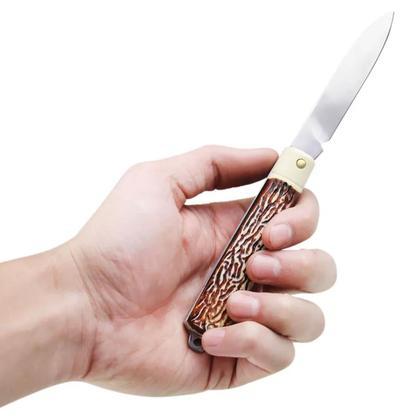 Imagem de Canivete Tramontina com Lâmina em Aço Inox 3" e Cabo ABS com Ranhuras Marrom