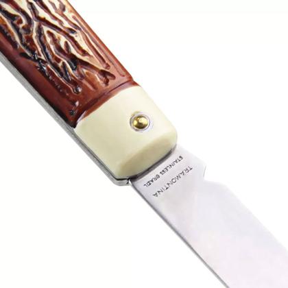 Imagem de Canivete Tramontina com Lâmina em Aço Inox 3" e Cabo ABS com Ranhuras Marrom