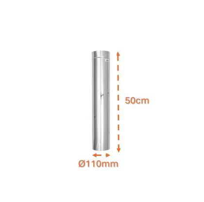 Imagem de Cano 50cm Inox Ø 110mm Para Chaminé Fogão à Lenha Lareira - N1 Hedlund