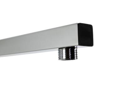 Imagem de Cano Braço Quadrado de Parede 20 cm em Metal Cromado p Ducha