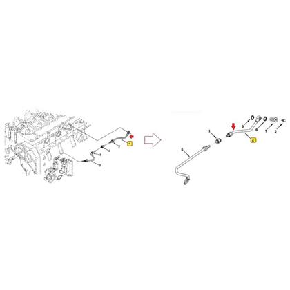 Imagem de Cano Combustivel Saida Bomba Injetora Cummins Cargo 3908988