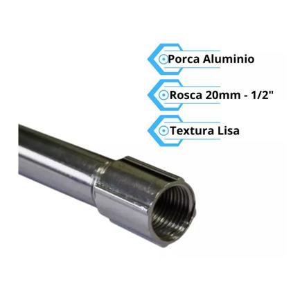 Imagem de Cano Para Chuveiro 30cm Aluminio Polido Alurem