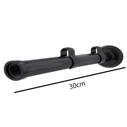 Imagem de Cano Preto 30cm Ducha Chuveiro Fame Lorenzetti Corona Hydra