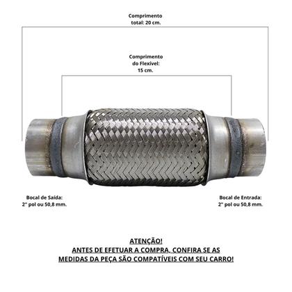 Imagem de Cano universal flexivel 2 polegadas 51mm x 250mm VW