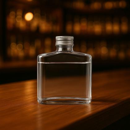 Imagem de Cantil De Vidro Com Tampa 200ml Garrafa Para Bebidas