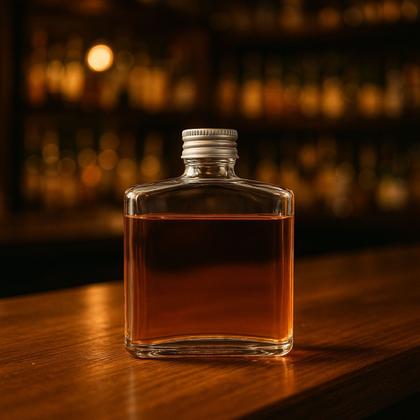 Imagem de Cantil De Vidro Com Tampa 200ml Garrafa Para Bebidas