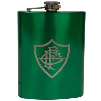 Imagem de Cantil Fluminense Futebol Clube Para Destilados Aço Inox Verde 220ml Oficial