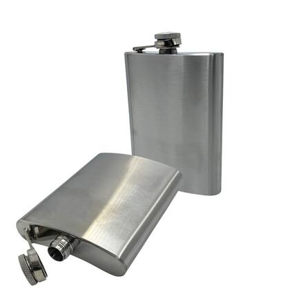Imagem de Cantil Inox 230ml De Bolso Whiskeira Bar Bebida Frasco