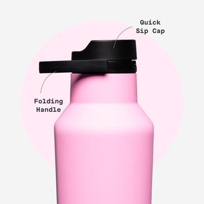 Imagem de Cantina esportiva Thermos Corkcicle com isolamento triplo 591ml rosa