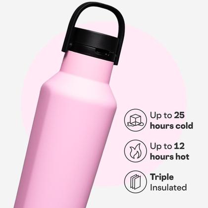 Imagem de Cantina esportiva Thermos Corkcicle com isolamento triplo 591ml rosa