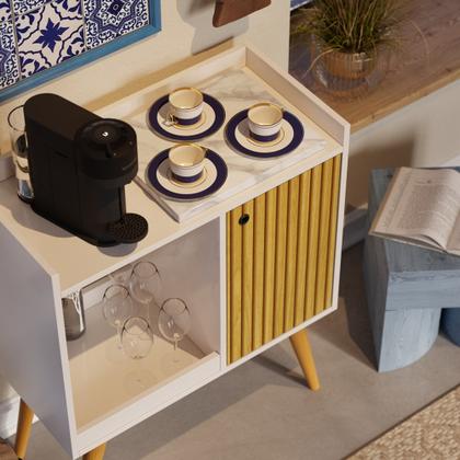 Imagem de Cantinho Do Café Pé Palito Retrô Balcão Buffet Linus - Cores Diversas