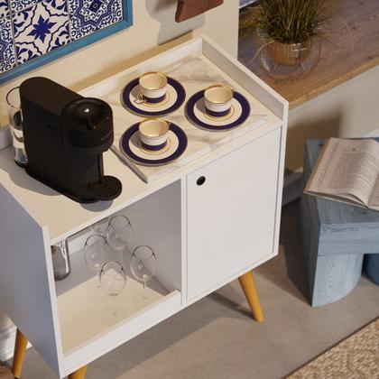 Imagem de Cantinho Do Café Pé Palito Retrô Balcão Buffet Linus - Cores Diversas