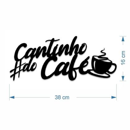 Imagem de Cantinho Do Café Placa Frase Decoração Parede Quadro ul