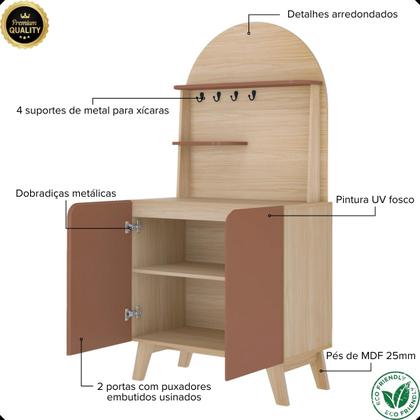 Imagem de Cantinho do Café Viena Com 2 Portas e Suporte