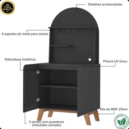 Imagem de Cantinho do Café Viena Com 2 Portas e Suporte