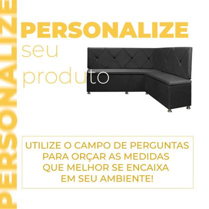 Imagem de Canto Alemão 4 Lugares para Lanchonete 1,25x1,60m Cinza SOFA STORE