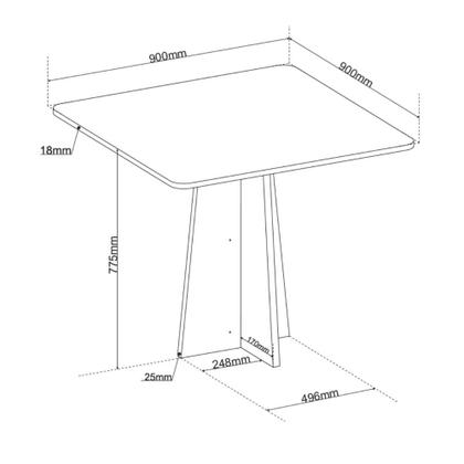 Imagem de Canto Alemão com Baú Syrah com 2 Cadeiras Milão Viero