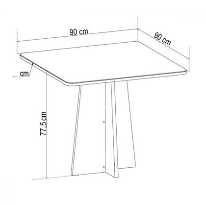 Imagem de Canto Alemão Gourmet com 2 Cadeiras Mel/Blonde/Linho Bronze - Viero Móveis
