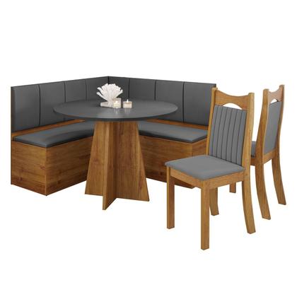 Imagem de Canto Baú Nova York com 1 Mesa Redonda e 2 Cadeiras Dalas