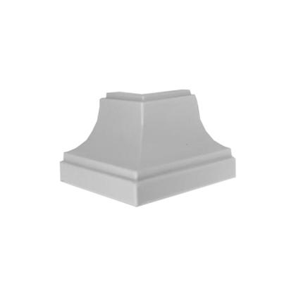 Imagem de Canto Externo p Acabamento em Forro PVC Branco Neve c/ 100 un