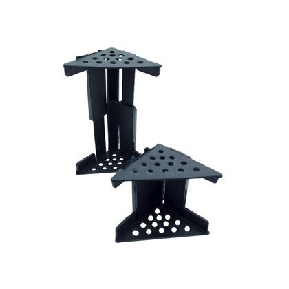 Imagem de Cantoneira De Proteção Para Moveis Regulável 62 A 115 Mm Preta (Kit C/30)