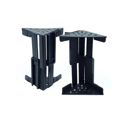 Imagem de Cantoneira De Proteção Para Moveis Regulável 62 A 115 Mm Preta (Kit C/30)