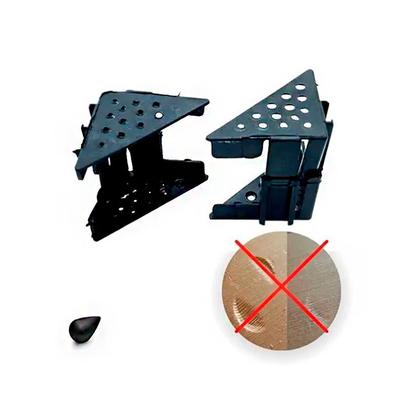 Imagem de Cantoneira De Proteção Para Moveis Regulável 62 A 115 Mm Preta (Kit C/30)