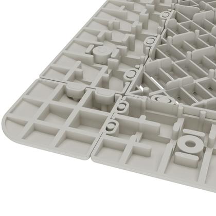 Imagem de Cantoneira fixação/acabamento deck/piso modular branco