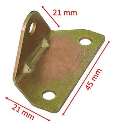 Imagem de Cantoneira Fixar Moveis 3 Furos Bicromat + Parafusos 10 Pçs