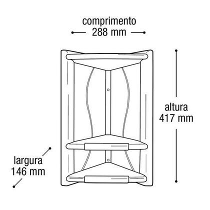 Imagem de Cantoneira Grande Banheiro Shampoo Sabonete 25720 Arqplast