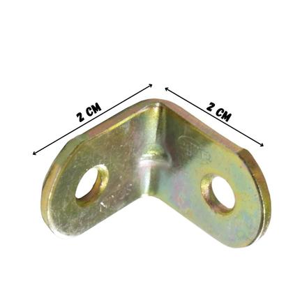 Imagem de Cantoneira L Para Moveis Gavetas  20 X 20 50pçs Parafuso 100