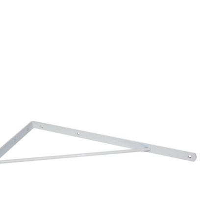Imagem de Cantoneira Mao Francesa Overtime Reforc Branco 40Cm - Kit C/12 Unidades