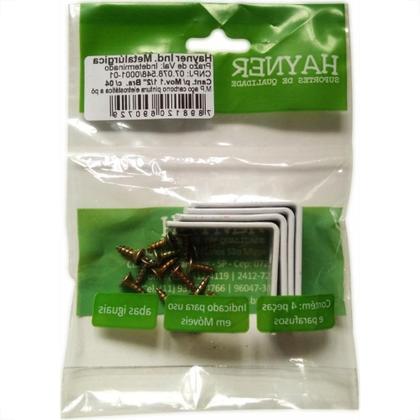 Imagem de Cantoneira Moveis Hayner Branca 1.1/2'' 04Pecas 93669