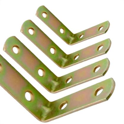 Imagem de Cantoneira Para Moveis Overtime Bicromatizada Caixa Com 50 Pecas 1,1/2''