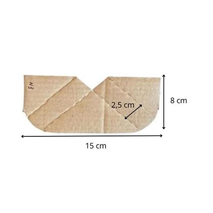 Imagem de Cantoneira Parda Nº03 (150mm x 80mm) - Kit c/ 2 pacotes ( 1000 und )