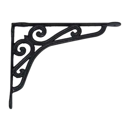 Imagem de Cantoneira Preta Suporte de Parede Mão Francesa 30x25cm