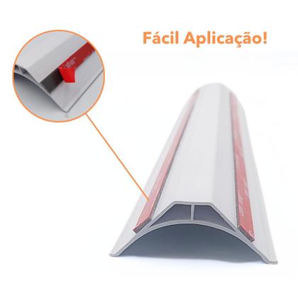 Imagem de Cantoneira Proteção  5x5cm Com Fita Dupla Face 1mt Kit c/ 10pçs