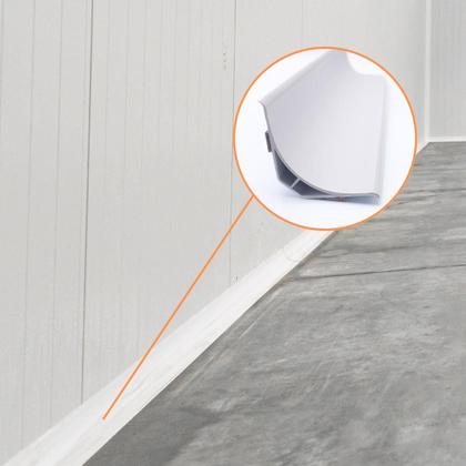 Imagem de Cantoneira Proteção  5x5cm Com Fita Dupla Face 1mt Kit c/ 10pçs