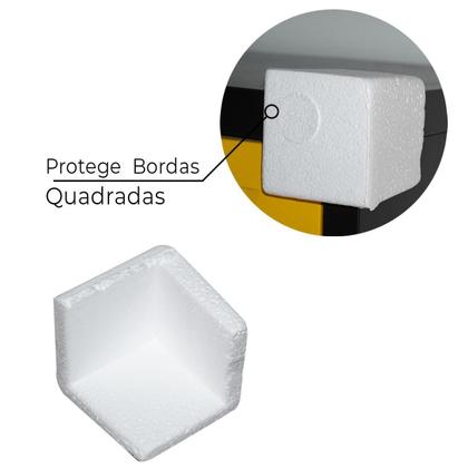 Imagem de Cantoneira Proteção Isopor Quadrado 10X10Cm 20 Peças