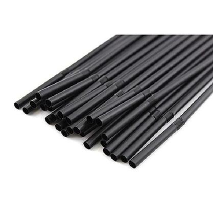 Imagem de Canudo biodegradavel flexivel 06mm black c/100un.